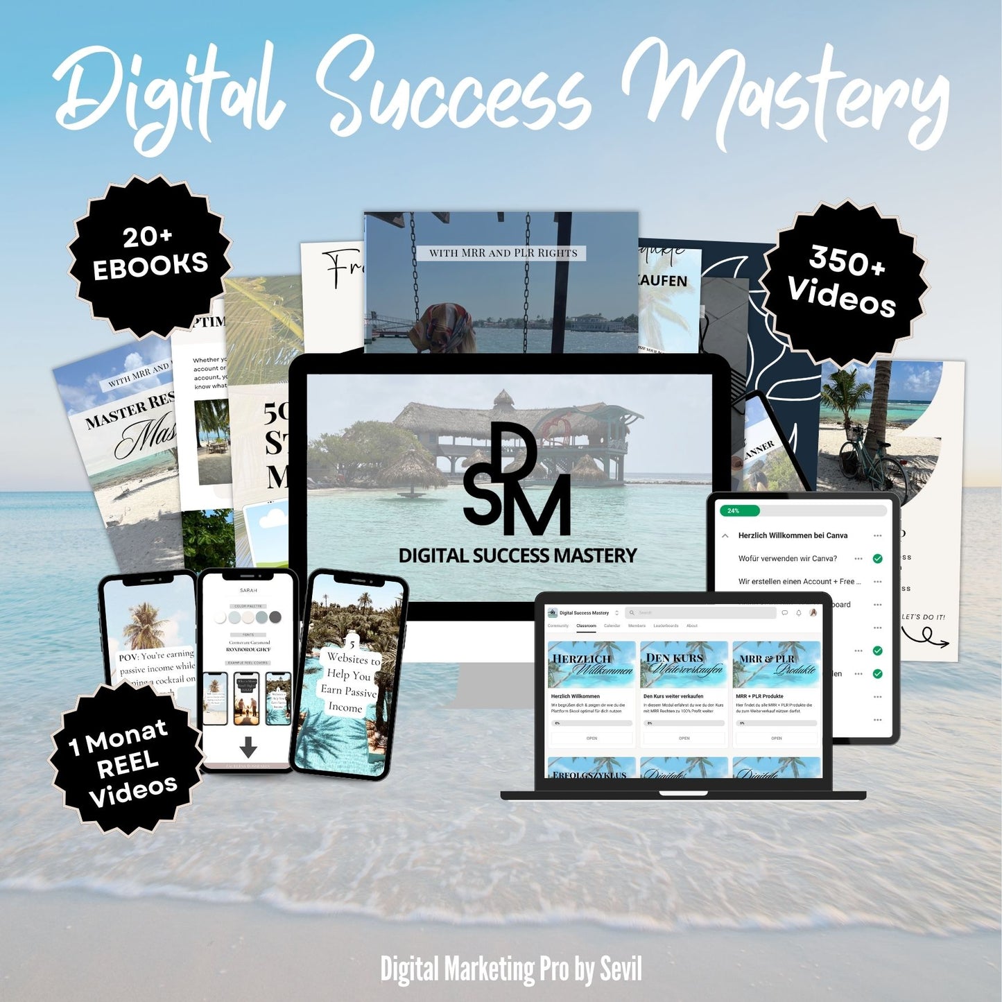 Digital Success Mastery + 1:1 Support + Bonus Paket + Telegram Support Gruppe